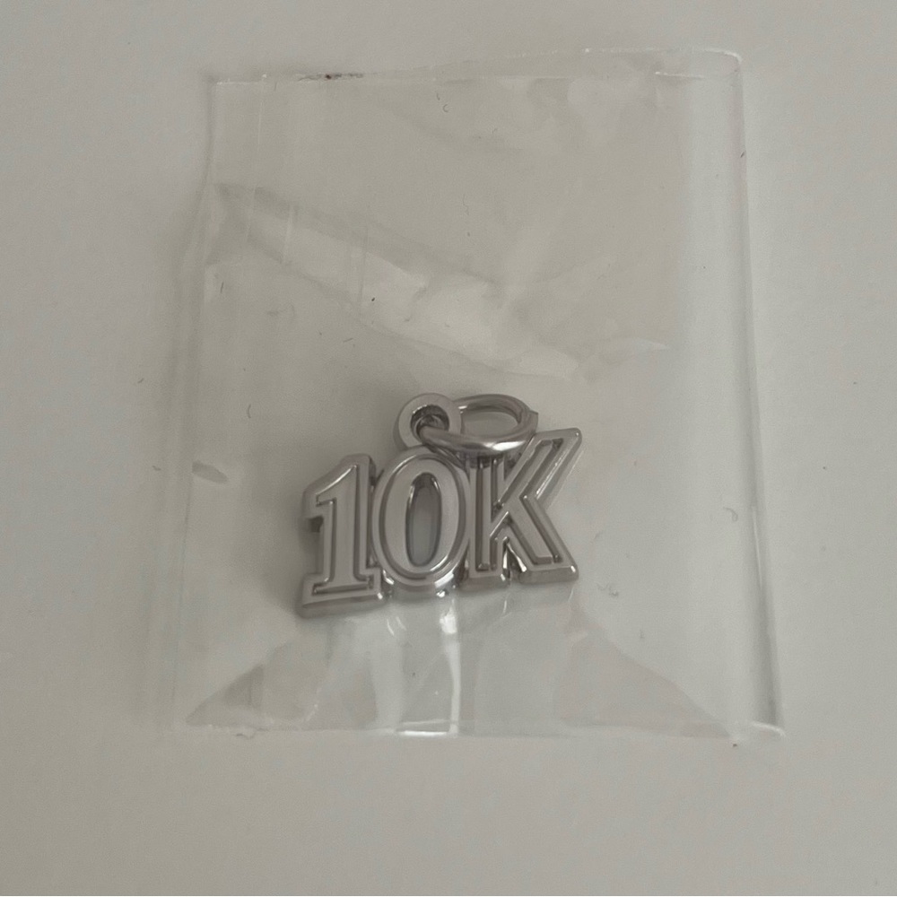 New Silver - Toned 10K Pendant Charm